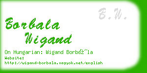 borbala wigand business card